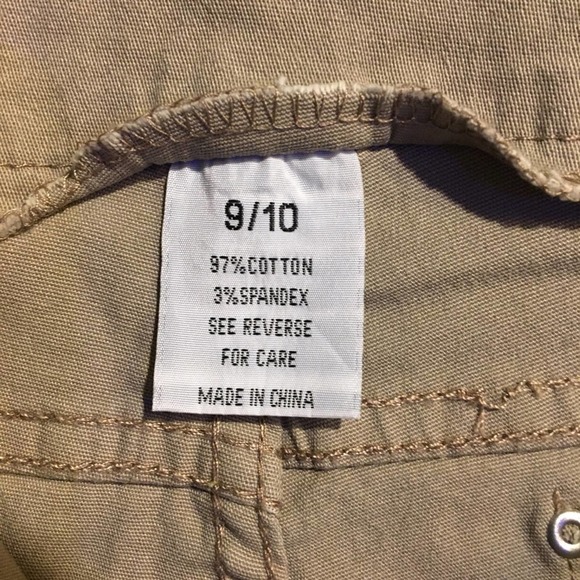High-Rise Khaki 3 Button 5 Pocket Stretch Shorts - Picture 8 of 16